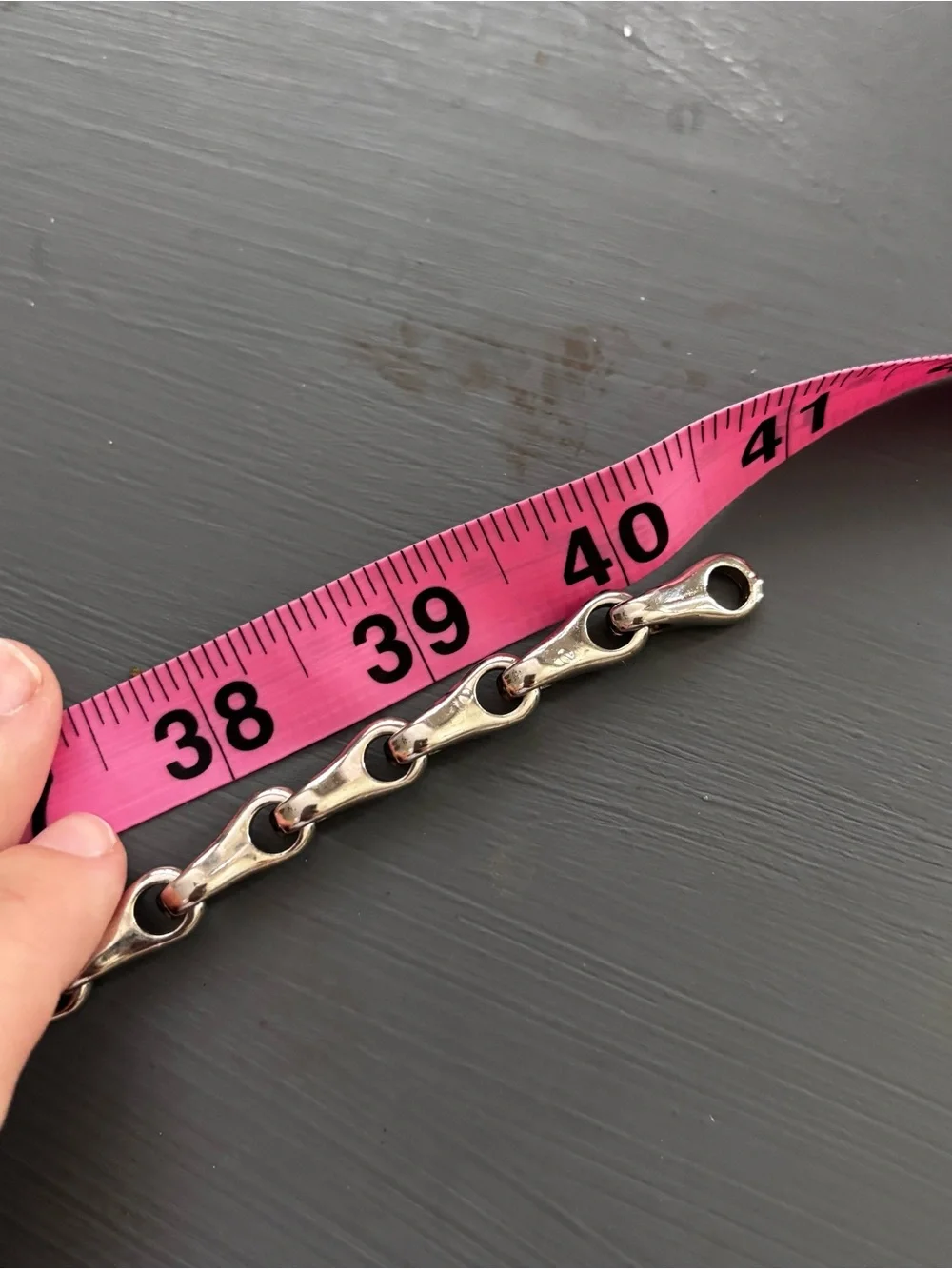 Y2K Silver-Tone Link Chain Belt